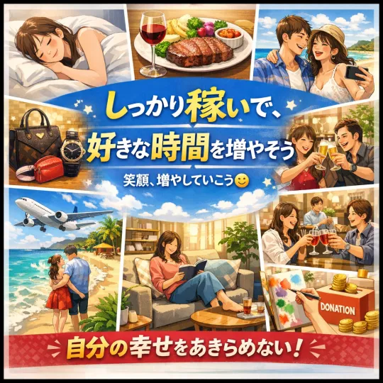 オーレンブログID:558『しっかり稼いで、好きな時間を増やそう』の画像